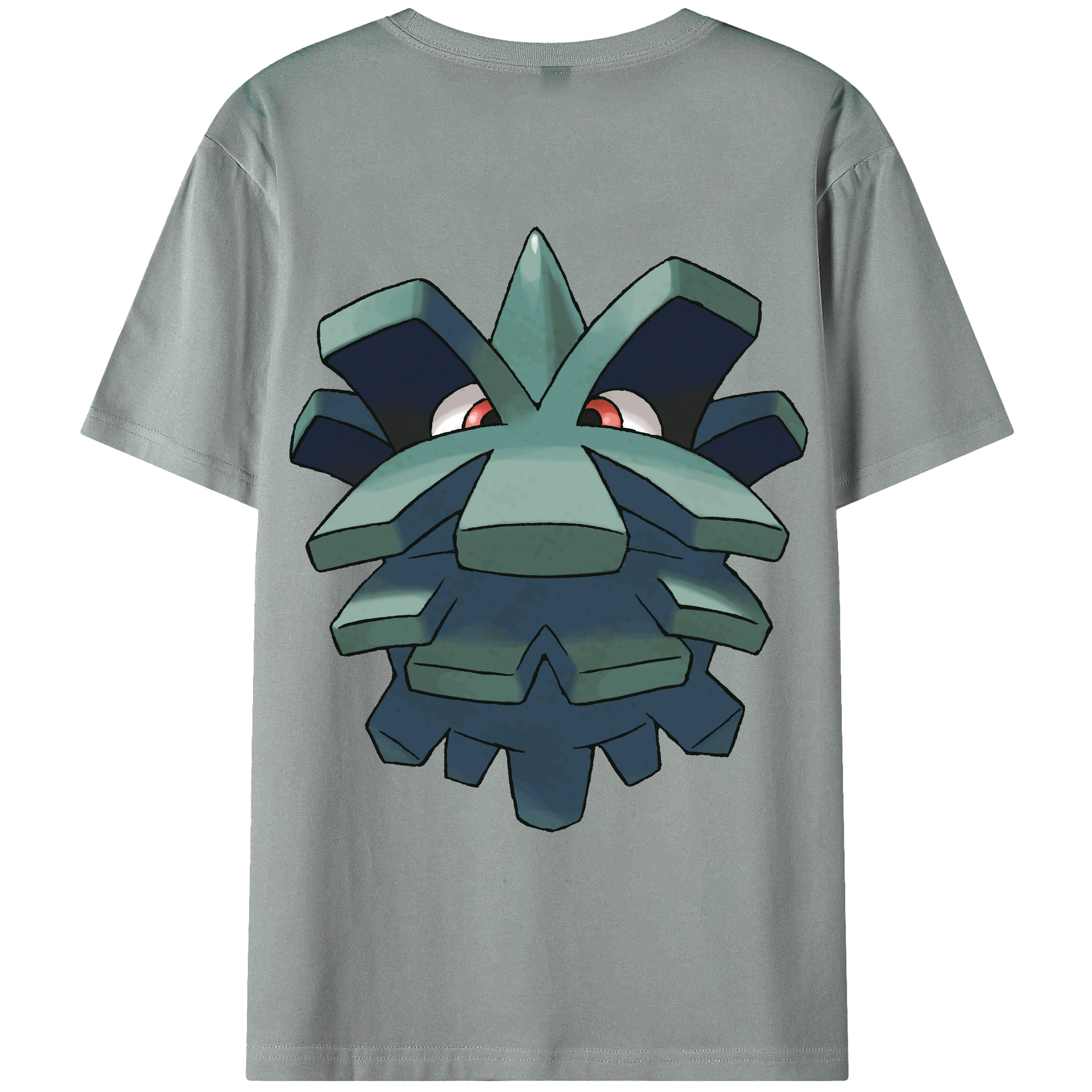 （画像用） ポケットモンスター Pokémon 綿100％ メンズ半袖Tシャツ（バックプリント） 通気性